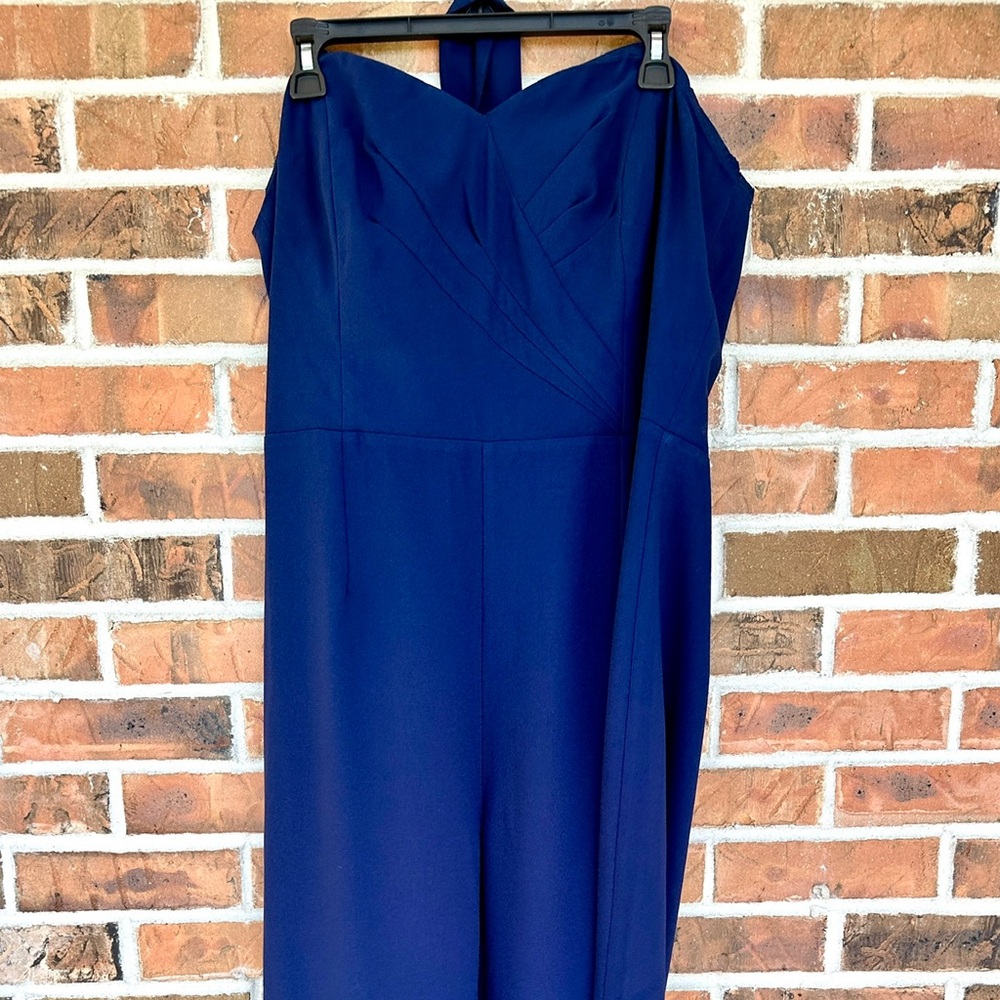 Lilly Pulitzer Strapless Wide-Leg Jumpsuit in Deep Navy